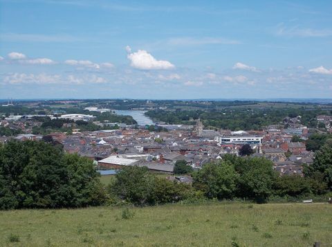 View across the rooftops of Newport towards the River Medina