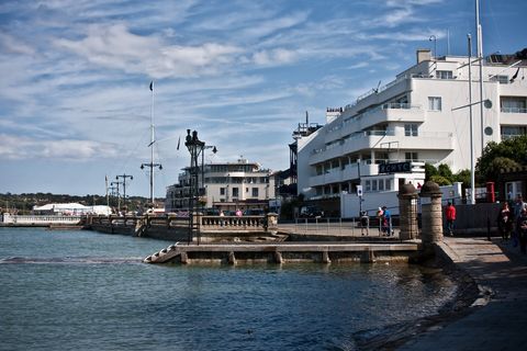 Waterfront buildings on the esplanade at Cowes