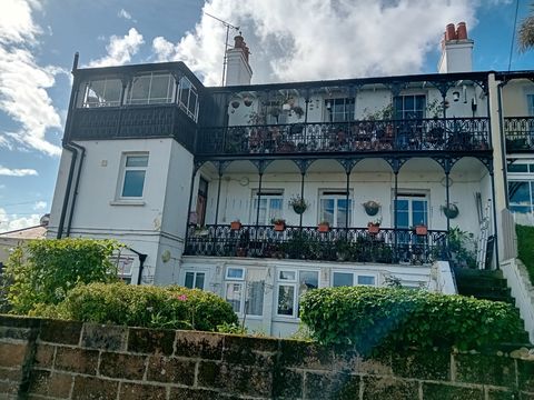 Victorian seafront building in Ryde with cast iron verandas and balconies