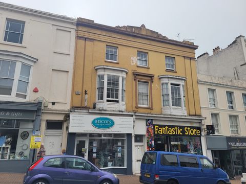 Three storey period building with shops on the ground floor, Ryde