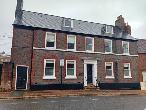 Georgian style brick building converted from offices to homes in Newport